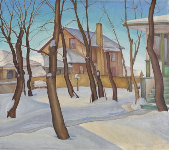Lionel LeMoine FitzGerald. Doc Snyder's House, 1931. oil on canvas, 74.9 x 85.1 cm. National Gallery of Canada, Ottawa. Gift of P.D. Ross, Ottawa, 1932. L2019.2.22.