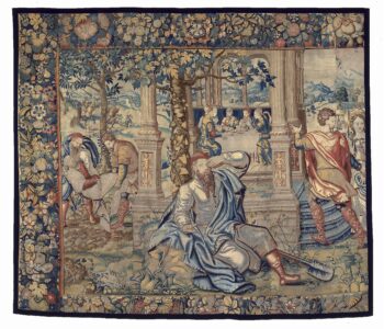 Bernard van Orley (workshop of) Belgian, 16th century The Marriage of Tobias and Sarah, Bisham Abbey Tapestries, c. 1530 wool, linen, cotton, jute 348 x 414 cm Collection of the Winnipeg Art Gallery Gift of Lord and Lady Gort, G-73-83