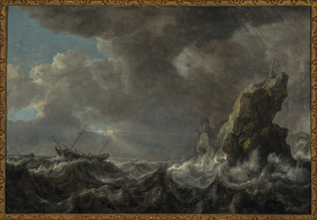A Ship in Distress in Stormy Seas