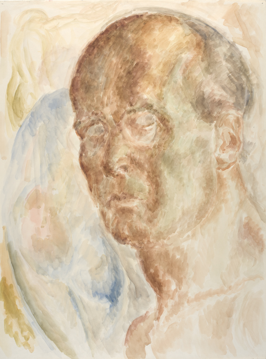 Self-Portrait (with nude in upper left corner)