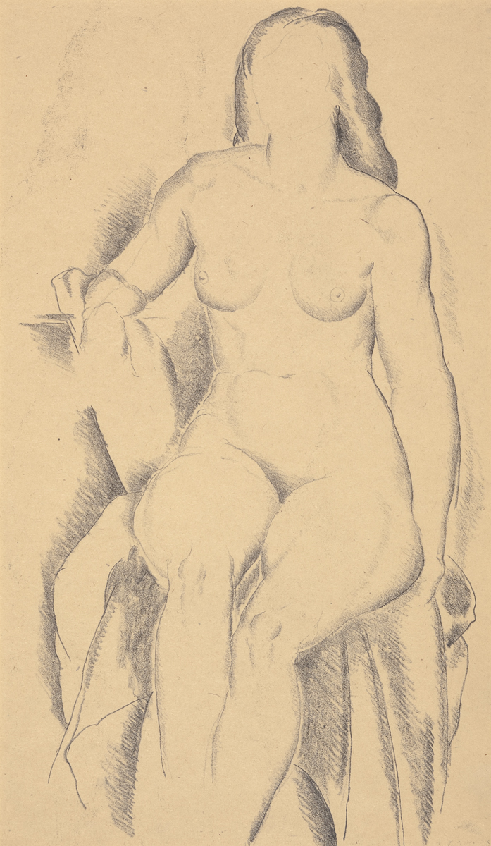 Woman Sitting - Nude