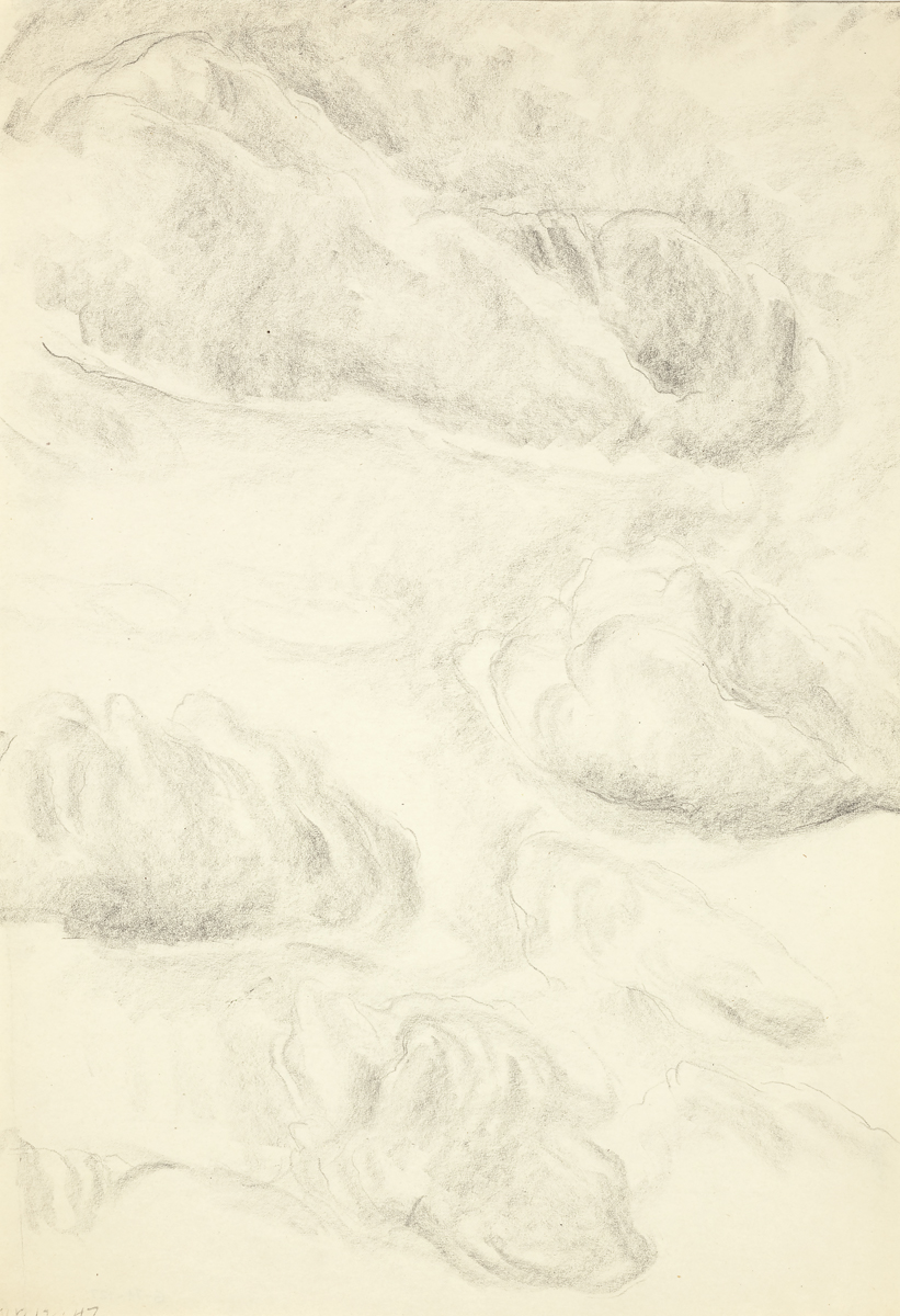 Untitled (study of cloud formations)