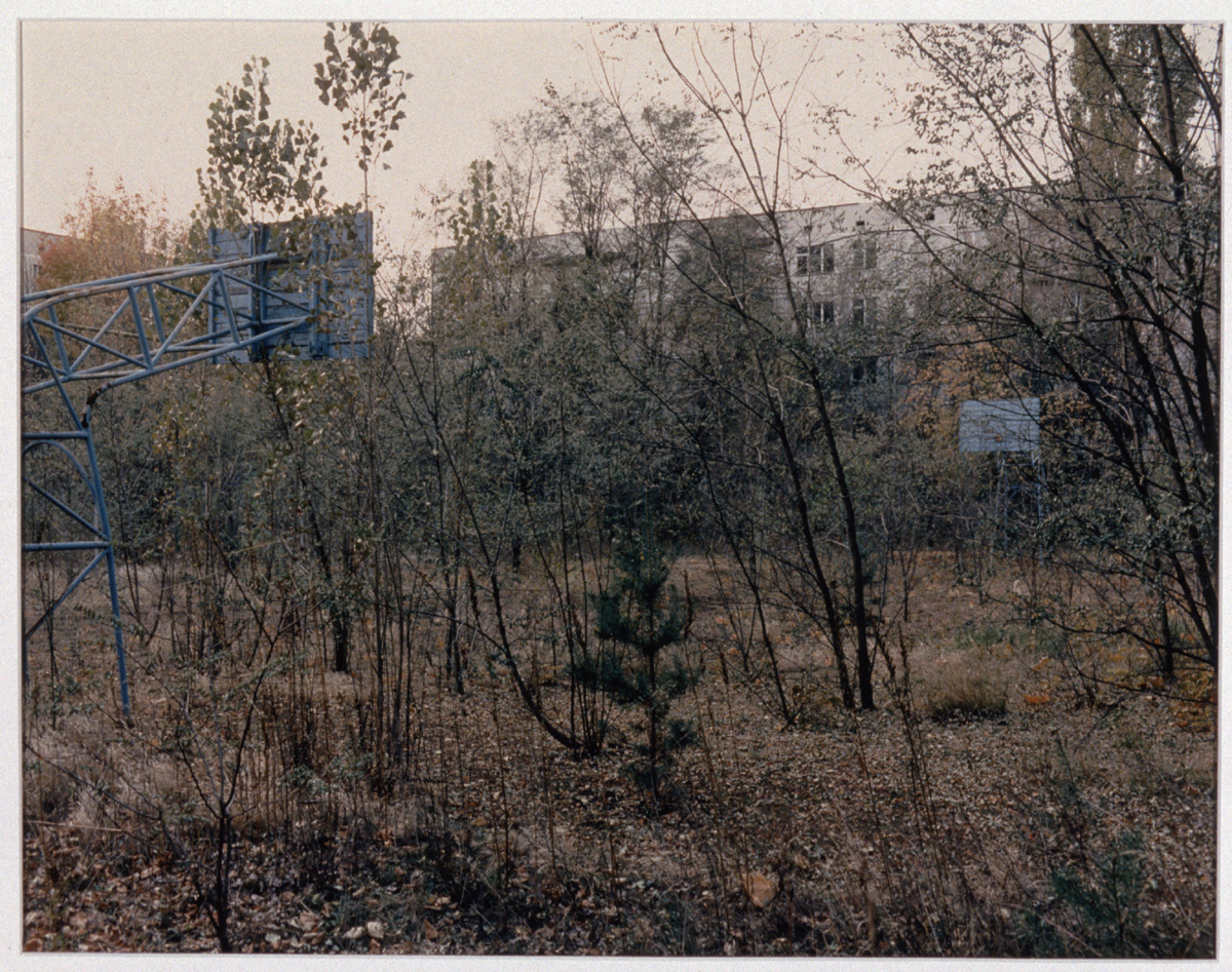 Basketball court, Pripyat, October, 1994